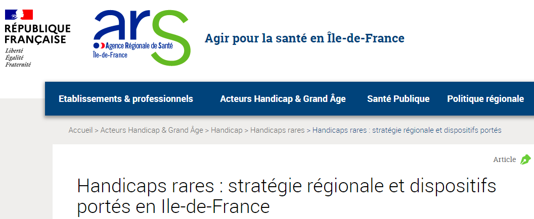 Save the date : 14 mars 2024 Journée handicaps rares Ile-de-France à Paris