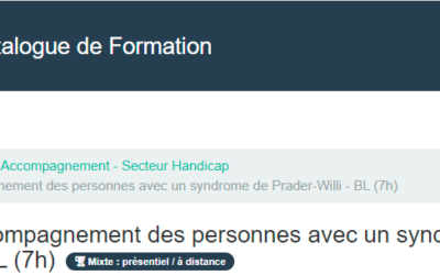 Donner son avis sur la formation en e-learning pour les accompagnateurs de personnes avec un syndrome de Prader-Willi