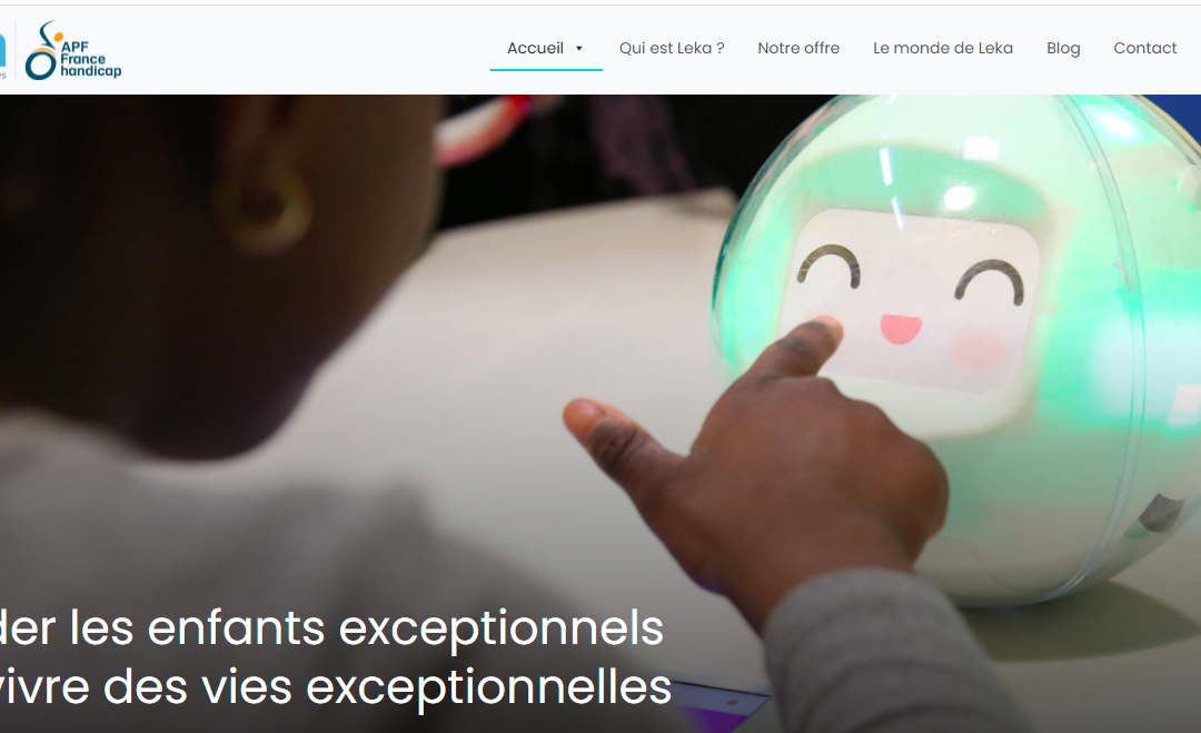 Leka un robot ludique pour les enfants en situation de handicap