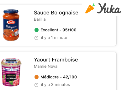 Yuka permet de contrôler la qualité des produits achetés