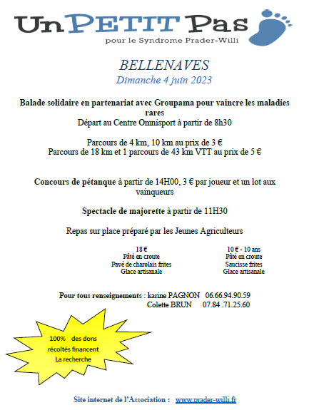 Balade solidaire à Bellenaves (Allier) avec la Fondation Groupama