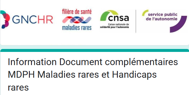 Webinaire d’infirmation sur le formulaire MDPH complémentaire pour les handicaps rares